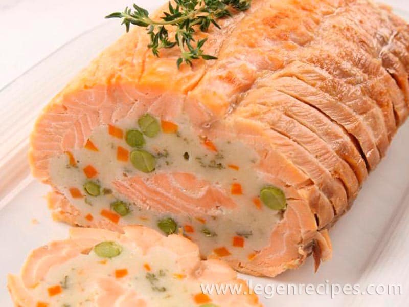 Festive roll salmon