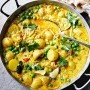 Pea & new potato curry