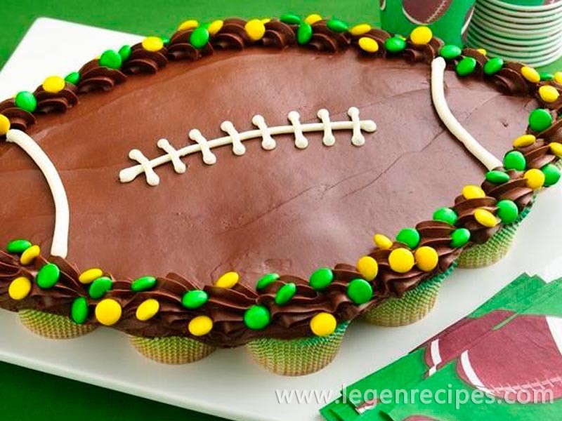 Football Cupcake Pull-Aparts