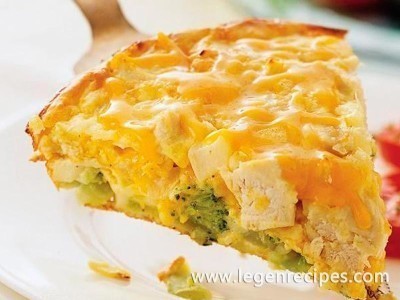 Impossibly Easy Chicken and Broccoli Pie