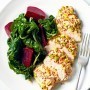 LSA chicken with beetroot and silverbeet