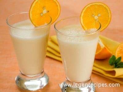 Orange milkshake