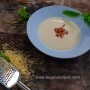 Prepare cheese soup with zucchini