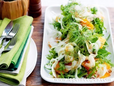 Rocket salad with orange & fennel