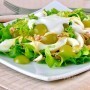 Salad with chicken and grapes