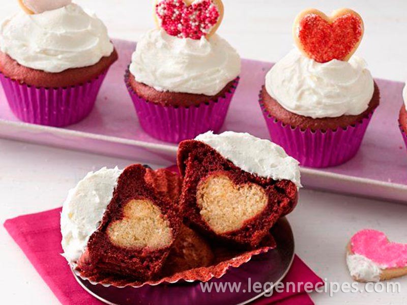 Surprise-Inside Valentine’s Cupcakes
