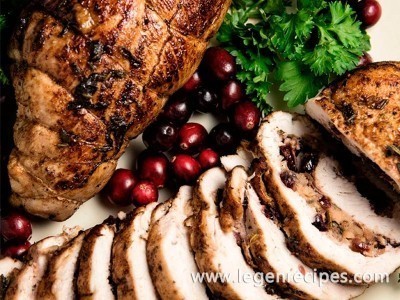 Cranberry And Apple Stuffed Turkey Breasts Recipe
