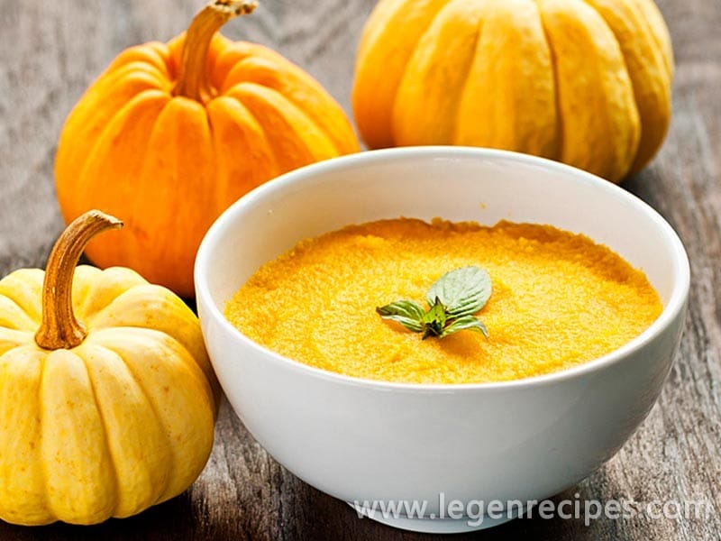 Porridge made of pumpkin with corn grits