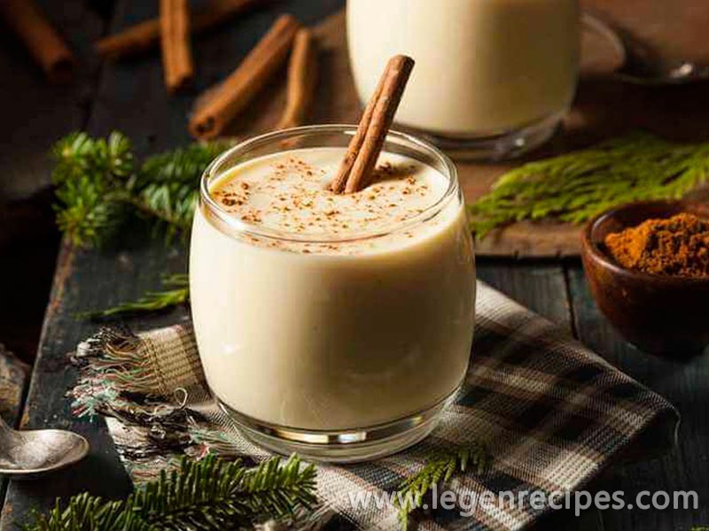 Recipe flavored eggnog for the holiday weekend
