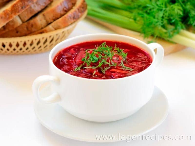 Recipe vegetarian borscht