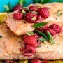 Salmon Fillets With Orange-Raspberry Sauce Recipe