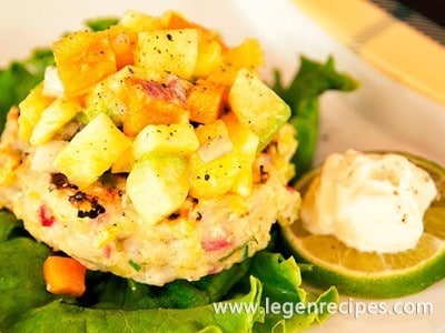 Shrimp Burgers with Pineapple-Avocado Salsa Recipe