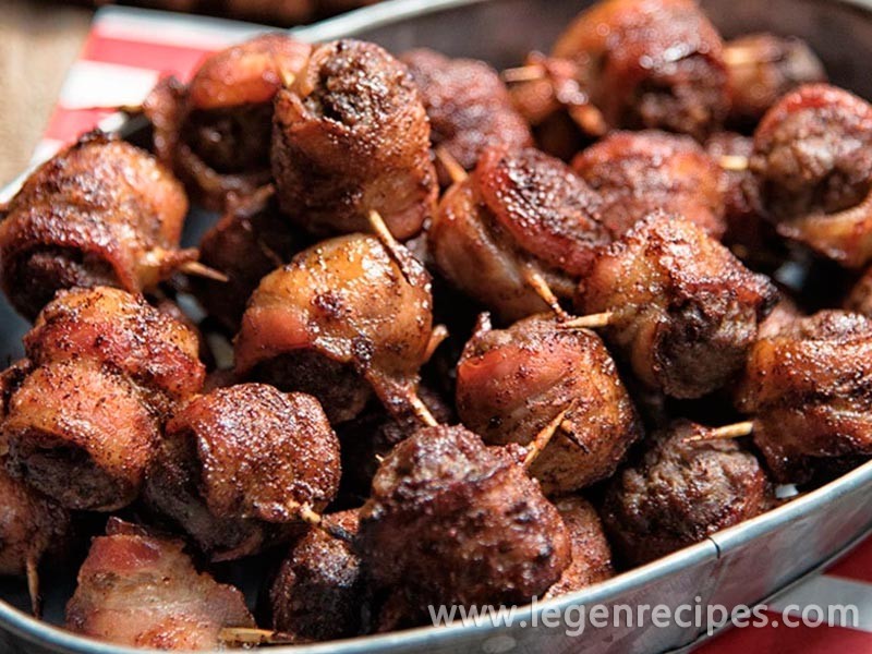 Spicy Bacon-Wrapped Meatballs Recipe