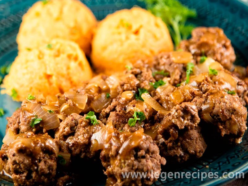 Steak Meatballs with Mashed Potatoes Recipe