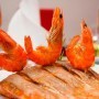 Recipe salmon under shrimp sauce