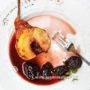 Baked Pears and Prunes with Red Wine Sauce