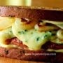 Blue Cheese Chicken Patty Melts with Grilled Onions