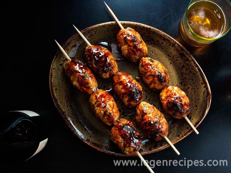 Chicken and Ginger Meatballs with Sticky Sweet Soy Glaze