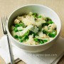 Chicken risotto with spring vegetables