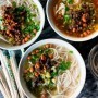 Hainanese Rice Noodle Soup with Pork and Pickled Bamboo