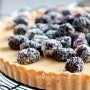 Lime Sugared Blackberry and Coconut Pale Ale Pastry Cream Tart