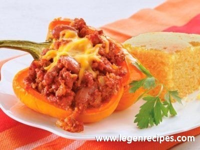 Mexican Beef and Bean-Stuffed Peppers