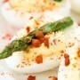 Pancetta and Asparagus Deviled Eggs