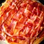 Sinfully Good Macaroni and Cheese Pie with a Bacon Lattice