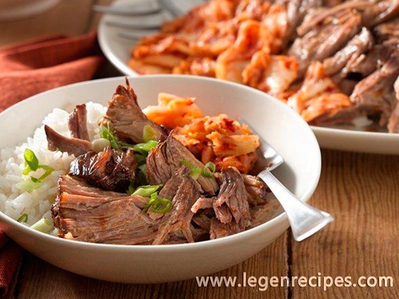 Slow-Cooker Korean Barbecue Pork Shoulder