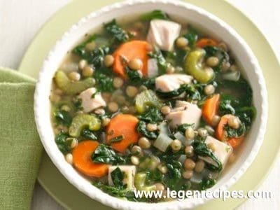 Smoked Turkey and Lentil Vegetable Soup