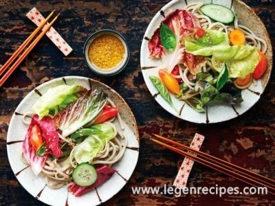 Soba Salad with Lemon–Miso Vinaigrette
