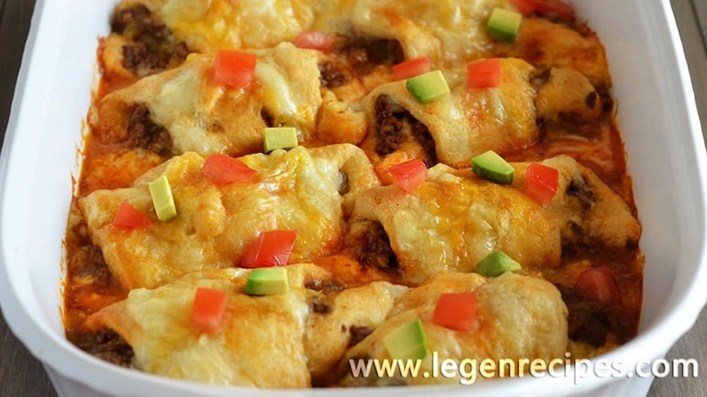 Beef Enchilada Crescents - Legendary Recipes %