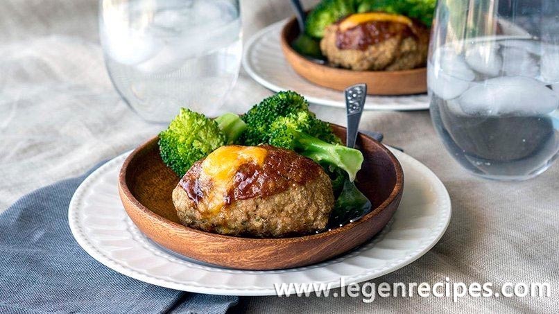Cheesy Mini BBQ Turkey Meatloaves - Legendary Recipes %