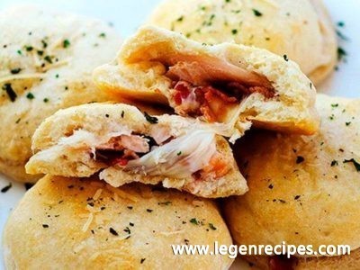 Chicken Bacon Ranch-Stuffed Biscuits