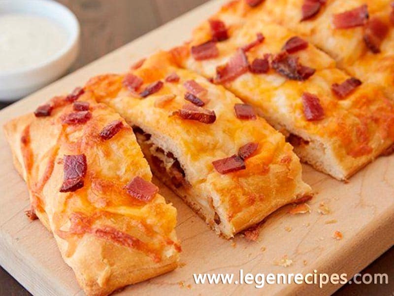 Chicken and Bacon-Stuffed Crescent Bread