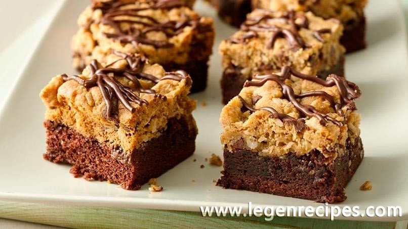 Chocolate-Oatmeal Brookie Bars - Legendary Recipes %