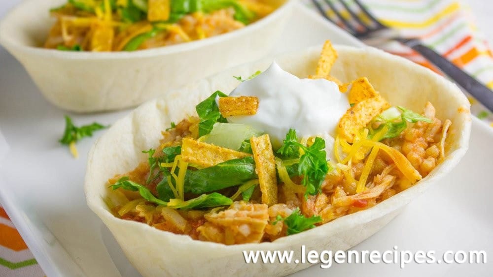 Easy Mexican Chicken Taco Boats - Legendary Recipes %