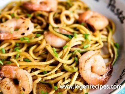 Garlic Shrimp With Zucchini Noodles Recipe