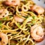 Garlic Shrimp With Zucchini Noodles Recipe