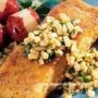 Halibut with Corn and Lime-Cilantro Butter