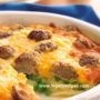 Impossibly Easy Cheesy Meatball Pie