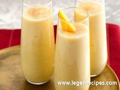 Lactose Free Peach-Mango Lassi
