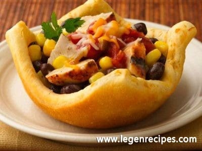 Mexican Chicken Pot Pies in Crescent Bowls