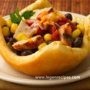 Mexican Chicken Pot Pies in Crescent Bowls