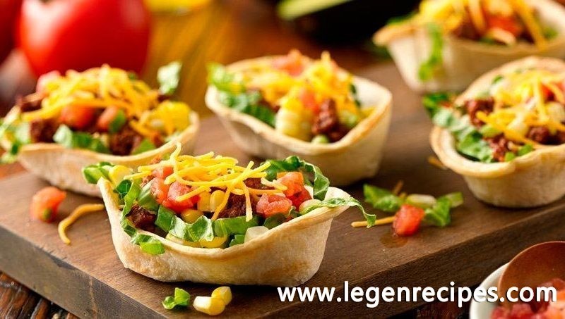 Mini Taco Salad Boats
