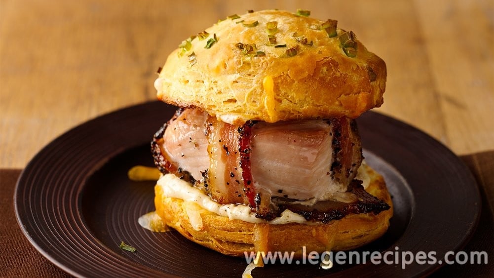 Peppered Bacon-Wrapped Turkey Pub Sandwiches - Legendary Recipes %