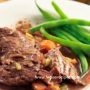 Slow-Cooker Beef Roast with Bacon-Chili Gravy