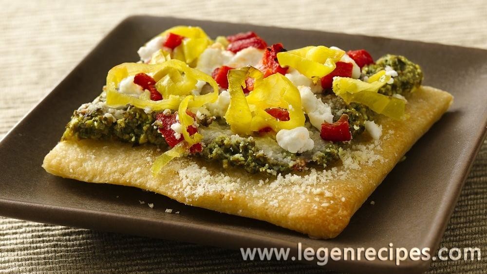 Tapenade Flatbread Appetizers - Legendary Recipes %