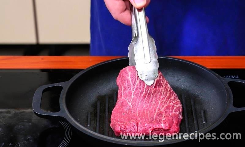 Steak from pork shoulder