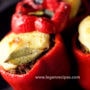 Stuffed baked capsicums